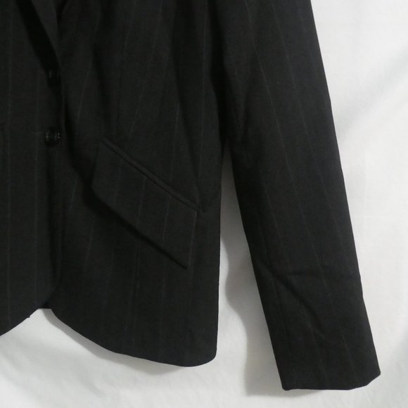 L'OFFICIEL | size 4 | Womens Striped Brown Blazer | Suit Jacket | Made in Canada - Picture 8 of 16